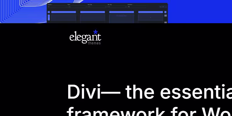 Offizielle Produktseite des Divi Website Builders