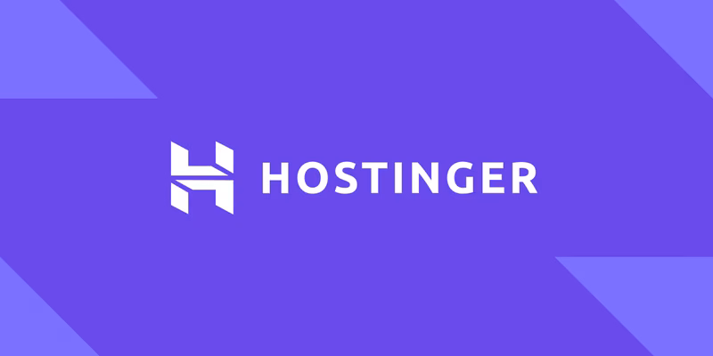 Violette Hostinger-Grafik zum KI-Website-Builder