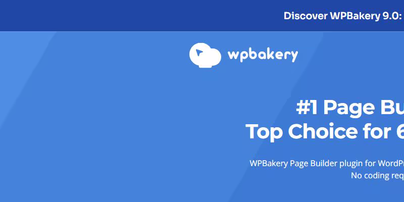 Offizielle Startseite von WPBakery Page Builder